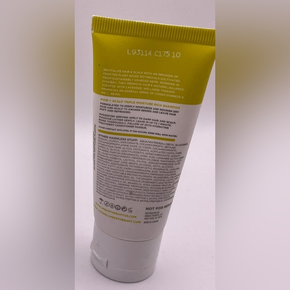 ⭐️WELLNESS THERAPY Hair + Scalp Triple Moisture Rich Shampoo.30 ml/1 oz. Sealed. - Picture 2 of 4